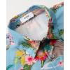 imageKYKU Hawaiian Men Button Shirt Casual Summer Beach Short Sleeve Clothing Tropical Vacations Clothes with PocketFlamingos Blue Men Hawaiian Button Shirt