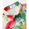 imageKYKU Hawaiian Men Button Shirt Casual Summer Beach Short Sleeve Clothing Tropical Vacations Clothes with PocketFlamingos Multicolor Men Hawaiian Button Shirt