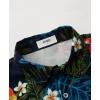 imageKYKU Hawaiian Shirt Button Men Parrots Print Short Sleeve Clothing Multicolor L