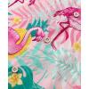 imageKYKU Shirt Men Hawaiian Button Beach Summer Casual Clothing Short Sleeve Flamingos Tropical Clothes Pink L