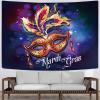 imageKYKU Mardi Gras Mask Tapestry Carnival Tapestries Mardi Gras Decorations for Party Bedroom Room Decor 512 x 591