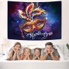 imageKYKU Mardi Gras Mask Tapestry Carnival Tapestries Mardi Gras Decorations for Party Bedroom Room Decor 512 x 591
