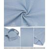 imageKYKU Linen Shirts for Men Casual Cotton Mens Short Sleeve Button Down Shirts Beach Wedding Summer Clothes with PocketDusty Blue Cotton Linen Mens Shirts