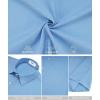 imageKYKU Linen Shirts for Men Casual Cotton Mens Short Sleeve Button Down Shirts Beach Wedding Summer Clothes with PocketIce Blue Cotton Linen Mens Shirts