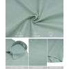 imageKYKU Linen Shirts for Men Casual Cotton Mens Short Sleeve Button Down Shirts Beach Wedding Summer Clothes with PocketSage Green Cotton Linen Mens Shirts