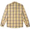 imageKYKU Mens Flannel Shirts Soft Long Sleeve Button Down Shirt DoubleSided Plaid Print Two PocketsBeige Mustard Plaid Flannel Shirt for Men