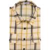 imageKYKU Mens Flannel Shirts Soft Long Sleeve Button Down Shirt DoubleSided Plaid Print Two PocketsBeige Mustard Plaid Flannel Shirt for Men