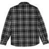 imageKYKU Mens Flannel Shirts Soft Long Sleeve Button Down Shirt DoubleSided Plaid Print Two PocketsBlack White Plaid Flannel Shirt for Men