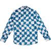imageKYKU Mens Flannel Shirts Soft Long Sleeve Button Down Shirt DoubleSided Plaid Print Two PocketsBlue White Plaid Flannel Shirt for Men