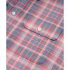 imageKYKU Mens Flannel Shirts Soft Long Sleeve Button Down Shirt DoubleSided Plaid Print Two PocketsCoral Slate Blue Plaid Flannel Shirt for Men