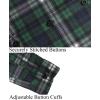 imageKYKU Mens Flannel Shirts Soft Long Sleeve Button Down Shirt DoubleSided Plaid Print Two PocketsDark Green Navy White Plaid Flannel Shirt for Men