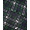 imageKYKU Mens Flannel Shirts Soft Long Sleeve Button Down Shirt DoubleSided Plaid Print Two PocketsDark Green Navy White Plaid Flannel Shirt for Men