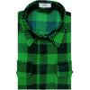 imageKYKU Mens Flannel Shirts Soft Long Sleeve Button Down Shirt DoubleSided Plaid Print Two PocketsGreen Black Buffalo Plaid Flannel Shirt for Men
