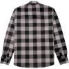imageKYKU Mens Flannel Shirts Soft Long Sleeve Button Down Shirt DoubleSided Plaid Print Two PocketsGrey Buffalo Plaid Flannel Shirt for Men