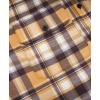 imageKYKU Mens Flannel Shirts Soft Long Sleeve Button Down Shirt DoubleSided Plaid Print Two PocketsMustard Yellow Brown Plaid Flannel Shirt for Men