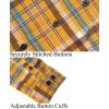 imageKYKU Mens Flannel Shirts Soft Long Sleeve Button Down Shirt DoubleSided Plaid Print Two PocketsMustard Yellow Plaid Flannel Shirt for Men