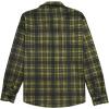 imageKYKU Mens Flannel Shirts Soft Long Sleeve Button Down Shirt DoubleSided Plaid Print Two PocketsOlive Green Plaid Flannel Shirt for Men