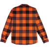 imageKYKU Mens Flannel Shirts Soft Long Sleeve Button Down Shirt DoubleSided Plaid Print Two PocketsOrange Buffalo Plaid Flannel Shirt for Men