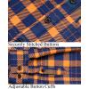 imageKYKU Mens Flannel Shirts Soft Long Sleeve Button Down Shirt DoubleSided Plaid Print Two PocketsOrange Navy Plaid Flannel Shirt for Men