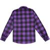 imageKYKU Mens Flannel Shirts Soft Long Sleeve Button Down Shirt DoubleSided Plaid Print Two PocketsPurple Black Buffalo Plaid Flannel Shirt for Men