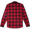 imageKYKU Mens Flannel Shirts Soft Long Sleeve Button Down Shirt DoubleSided Plaid Print Two PocketsRed Black Buffalo Plaid Flannel Shirt for Men