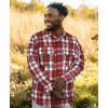 imageKYKU Mens Flannel Shirts Soft Long Sleeve Button Down Shirt DoubleSided Plaid Print Two PocketsRed White Green Plaid Flannel Shirt for Men