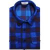 imageKYKU Mens Flannel Shirts Soft Long Sleeve Button Down Shirt DoubleSided Plaid Print Two PocketsRoyal Blue Black Buffalo Plaid Flannel Shirt Men