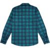 imageKYKU Mens Flannel Shirts Soft Long Sleeve Button Down Shirt DoubleSided Plaid Print Two PocketsTeal Navy Plaid Flannel Shirt for Men