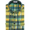 imageKYKU Mens Flannel Shirts Soft Long Sleeve Button Down Shirt DoubleSided Plaid Print Two PocketsYellow Green Plaid Flannel Shirt for Men