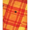 imageKYKU Mens Flannel Shirts Soft Long Sleeve Button Down Shirt DoubleSided Plaid Print Two PocketsYellow Orange Red Plaid Flannel Shirt for Men