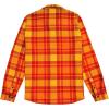 imageKYKU Mens Flannel Shirts Soft Long Sleeve Button Down Shirt DoubleSided Plaid Print Two PocketsYellow Orange Red Plaid Flannel Shirt for Men