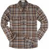 Brown Plaid Flannel Shirt for Men