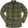 Olive Green Plaid Flannel Shirt for Men