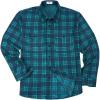 imageKYKU Mens Flannel Shirts Soft Long Sleeve Button Down Shirt DoubleSided Plaid Print Two PocketsTeal Navy Plaid Flannel Shirt for Men