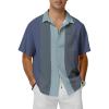 Blue Bowling Summer Shirt for Men