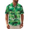 Green Palm Tree Hawaiian Shirt for Men