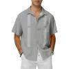 Light Gray Summer Shirt for Men