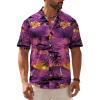 Purple Hawaiian Shirt for Men
