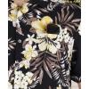 image:imageKYKU Mens Hawaiian Shirt Short Sleeve  Tropical Summer Beach Button Down Shirt with PocketBlack Floral Mens Hawaiian Shirt