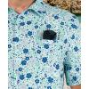 image:imageKYKU Mens Hawaiian Shirt Short Sleeve  Tropical Summer Beach Button Down Shirt with PocketBlue Floral Mens Hawaiian Shirt