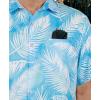 image:imageKYKU Mens Hawaiian Shirt Short Sleeve  Tropical Summer Beach Button Down Shirt with PocketBlue White Palm Leaf Mens Hawaiian Shirt