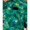 image:imageKYKU Mens Hawaiian Shirt Short Sleeve  Tropical Summer Beach Button Down Shirt with PocketGreen Leaf Mens Hawaiian Shirt