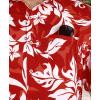 image:imageKYKU Mens Hawaiian Shirt Short Sleeve  Tropical Summer Beach Button Down Shirt with PocketRed White Floral Mens Hawaiian Shirt