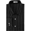 image:imageKYKU Mens Printed Casual Shirts Soft Long Sleeve Button Down Shirts Regular Stretch with PocketBlack Striped Long Sleeve Shirts for Men
