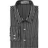 image:imageKYKU Mens Printed Casual Shirts Soft Long Sleeve Button Down Shirts Regular Stretch with PocketBlack White Striped Long Sleeve Shirts for Men