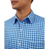 image:imageKYKU Mens Printed Casual Shirts Soft Long Sleeve Button Down Shirts Regular Stretch with PocketBlue Gingham Long Sleeve Shirts for Men