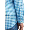 image:imageKYKU Mens Printed Casual Shirts Soft Long Sleeve Button Down Shirts Regular Stretch with PocketBlue White Gingham Long Sleeve Shirts for Men