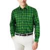 image:imageKYKU Mens Printed Casual Shirts Soft Long Sleeve Button Down Shirts Regular Stretch with PocketGreen Plaid Long Sleeve Shirts for Men