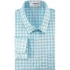 image:imageKYKU Mens Printed Casual Shirts Soft Long Sleeve Button Down Shirts Regular Stretch with PocketLight Blue White Gingham Shirts for Men