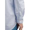 image:imageKYKU Mens Printed Casual Shirts Soft Long Sleeve Button Down Shirts Regular Stretch with PocketLight Blue White Striped Shirts for Men